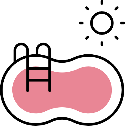 Icone piscine de la planchette