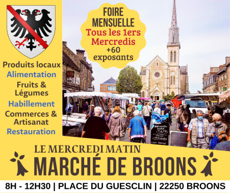Affiche du marché de Broons