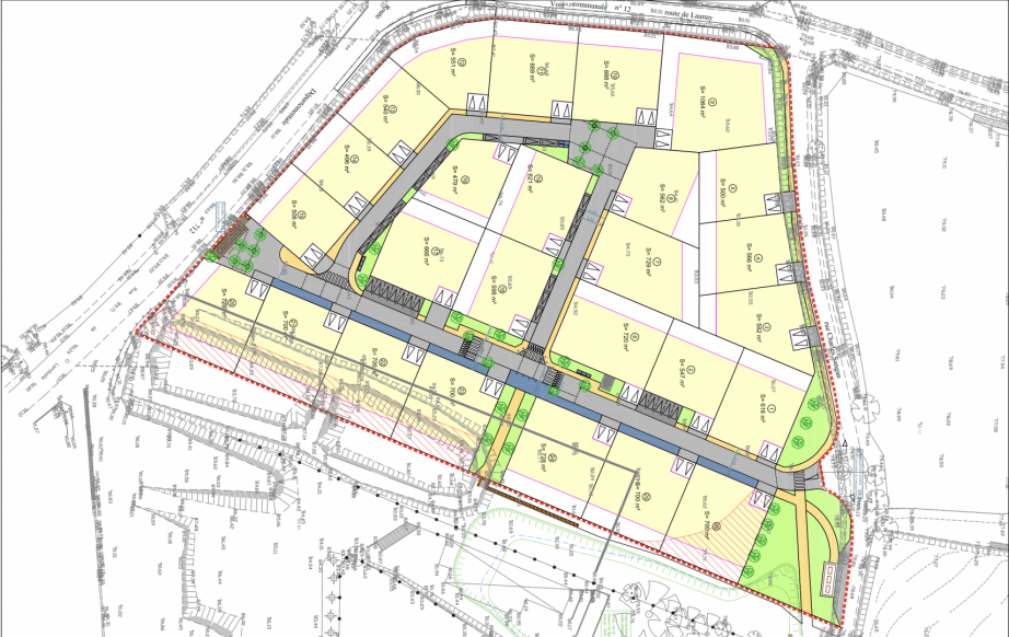 Plan du lotissement Bellevue